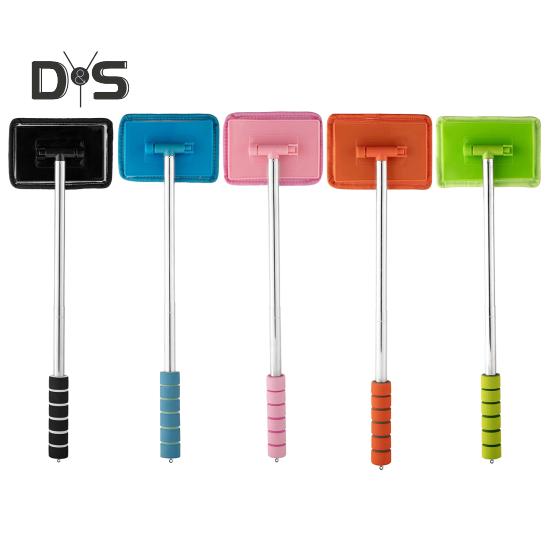 Curățător racletă de ferestre Mop cu mâner lung Instrument de curățare a parbrizului Rezervor de pește Stergător de sticlă pentru interior pentru baie, bucătărie, blat, pereți de sticlă, ferestre