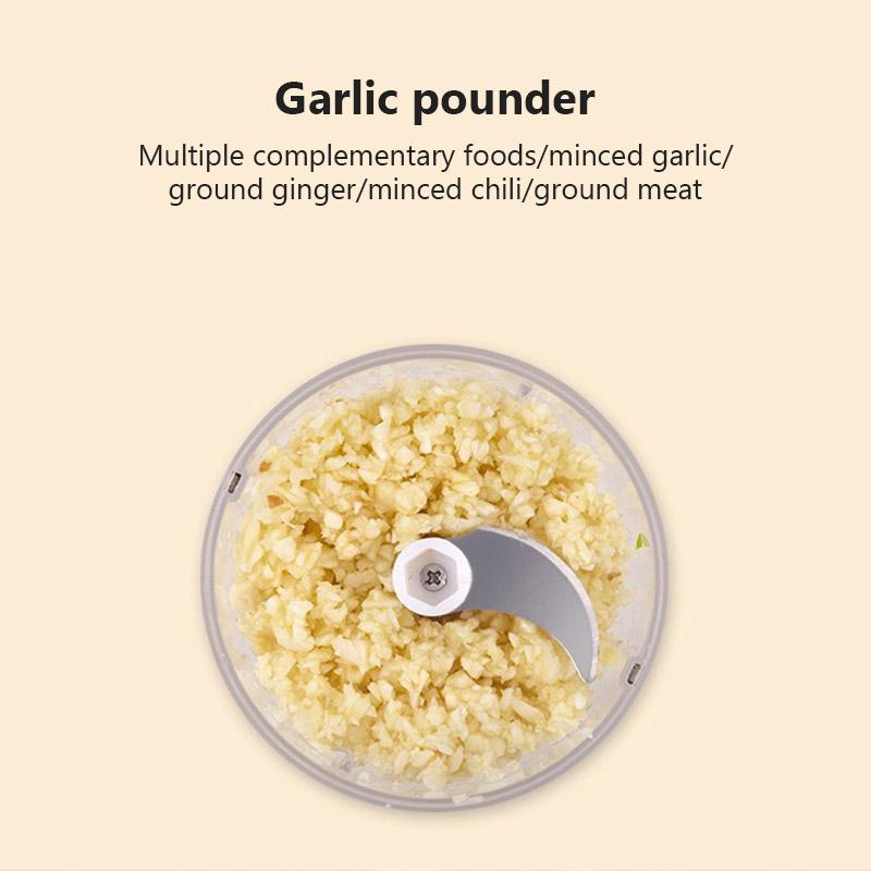 Electric Garlic Masher Meat Grinder Portable Chopper Food Masher Machine Mini Garlic Vegetable Chopper USB Kitchen Blender Tools