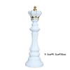 Black and White Chess Piece Resin Figurine for Creative Home Decor