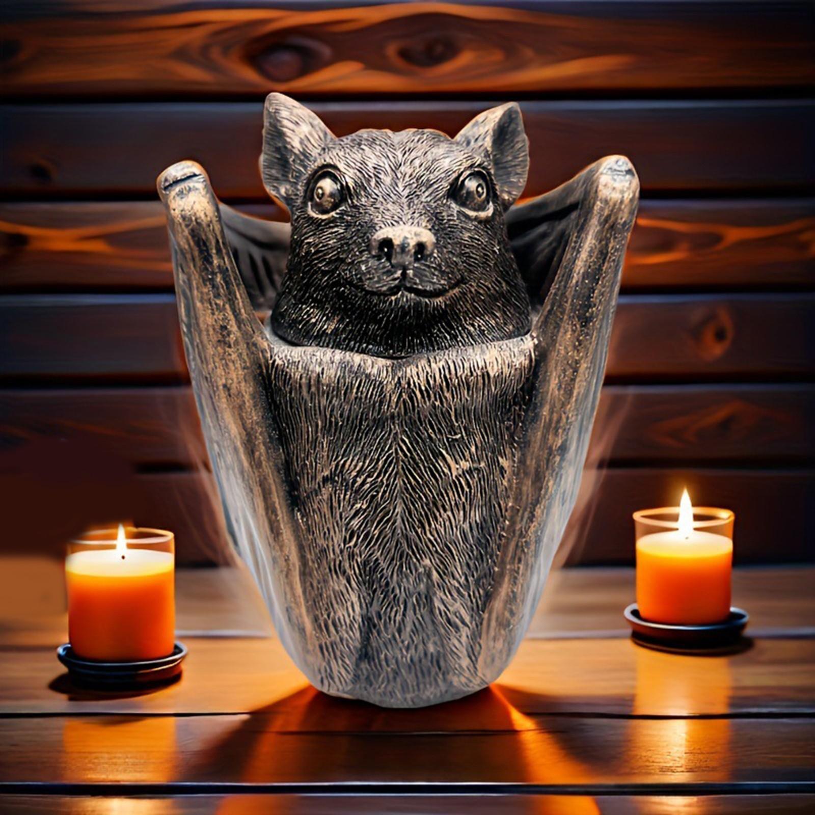 

Шкатулка для драгоценностей в готическом стиле, шкатулка для безделушек, банка для хранения ювелирных изделий, статуэтка из смолы, конфетница для вечеринки One Size