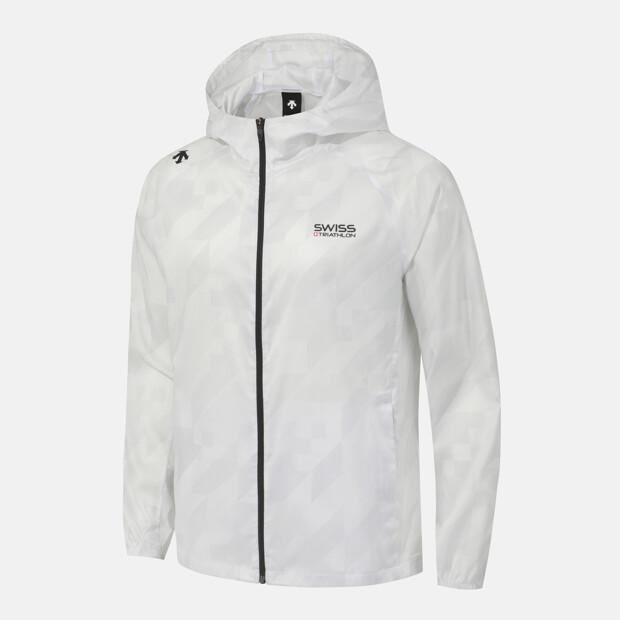 Descente Swiss Triathlon Windbreaker Jacket White Sr221Iwb49