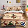 Dancers, drums, tribal patterns. Print Bedding Set 1 Duvet Cover 2 Pillowcases for Adult and Children Luxury Gift Full Size