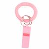 10Pcs Colorful Spring Wristband Whistle Plastic Referee Whistle Sport Whistle  Outdoor Survival