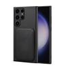 Denior Luxury Lychee Patterned PU Leather Camera Protector Screen Protector Phone Case for S25/S24/S23/A36/A56 Series (1