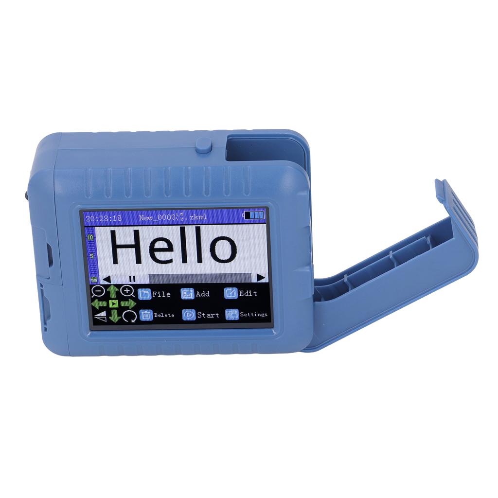 12.7mm 3.5in Mini Smart Inkjet Printer Blue Looking Type C DPI Adjustable QR Code Printing Machine