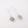 Black Rutile Gemstone 925 Sterling Silver Jewelry Handmade Women Earrings 1.76" EE-171-32