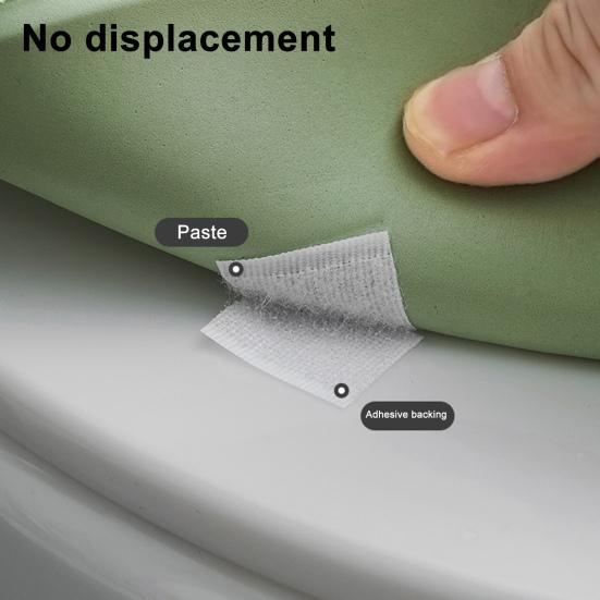 Toilet Seat with Integrated Handle Easy To Clean EVA Waterproof Material Thickened Non-Slip Surface Quick Drying Toilet Seat Pad