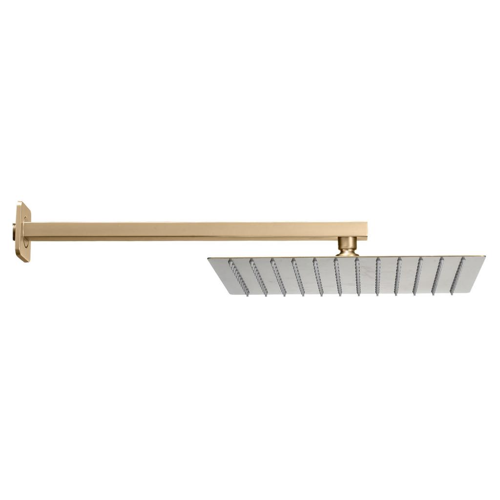 VEVOR Duş Musluk Seti, 10 İnçli Yağmur Banyo Duş Sistemi (25,4 cm) Kare Yağmur Duş Başlığı ve El Spreyi