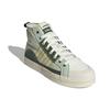 Adidas Neo City Canvas Fabric Leather Non-Slip Wear-Resistant Mid-Top Skate Shoes Unisex Sneakers Light-Green GW6748
