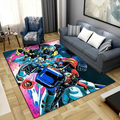 Mobile Suit Gundam Printed Anti-slip Carpet Fashionable Decorative Rug Mat for Bedroom Living Room LXR107