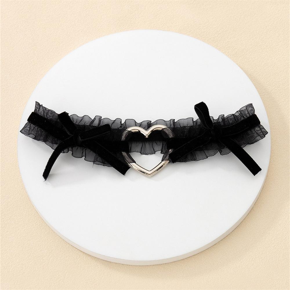 Lolita dantelă jartiere centură punk cruce inimă fundă picior inel gotic elastic clopot coapsă choker lanț femei lenjerie cosplay ham