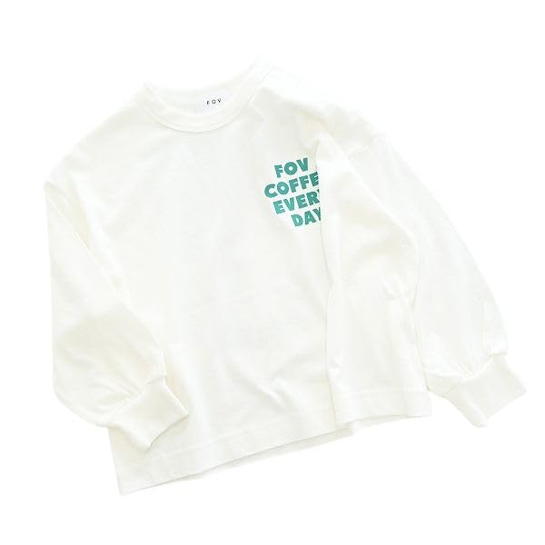 

[FOV] Retro COFFEE L/S T-shirt White