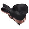 VEVOR Acoustic Guitar Case, 1195 MM, Hard-Shell Protective Travel Carrying Case with Accessory Compartment, Foam Padding, Portable Handle