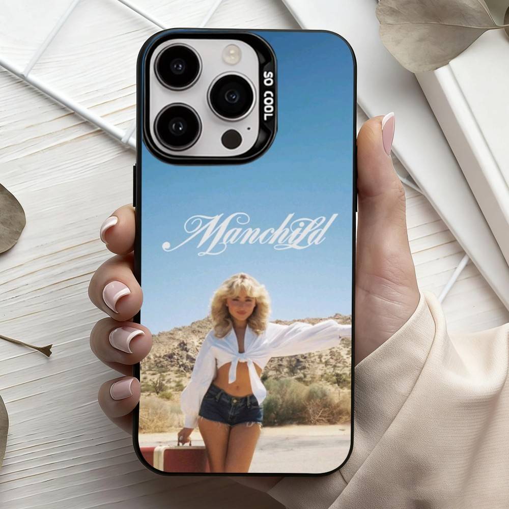 Singer S-Sabrina C-Carpenter  Phone Case For iPhone17,16,15,14,13,12,11 Plus,Pro Max Candy Silver Plated Inside Cover