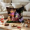 Cushion Cover Car Throw Pillow Case For Sofa Car Christmas Gift Anime Cute D-Dora