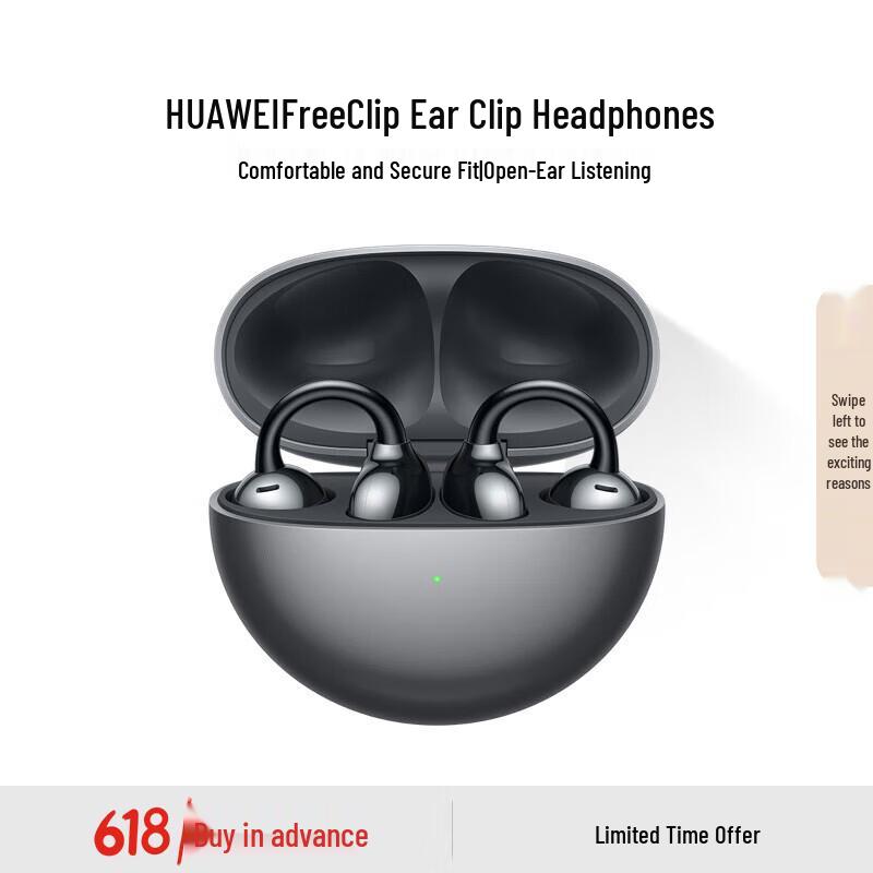 Huawei FreeClip Open-Ear Clip-On Wireless Bluetooth Earphones