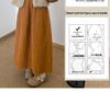 Elegant High-Waisted A-Line Pumpkin Skirt for Women, 2026 Spring/Autumn Collection, Mid-Length Fluffy Umbrella Design