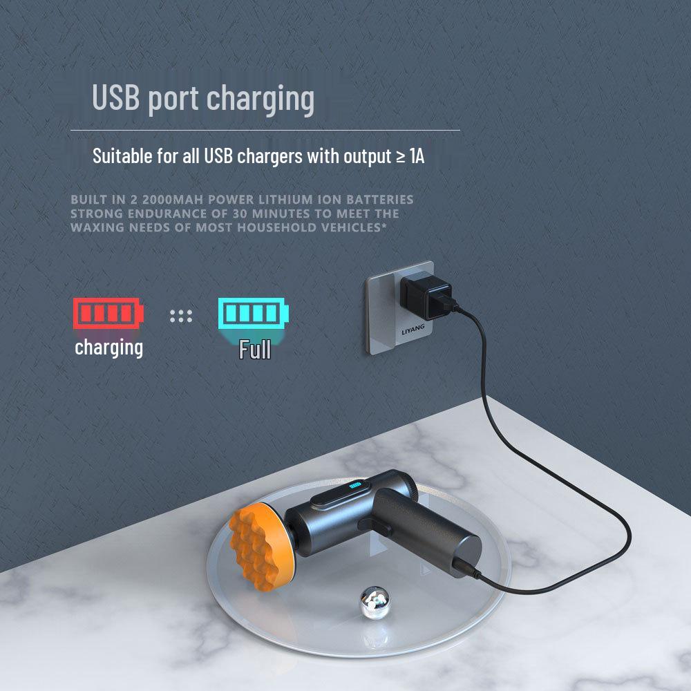 Polidora de Carro Portátil Sem Fio de Alta Potência: Ferramenta para Depilação com Cera, Reparo de Arranhões e Proteção de Pintura