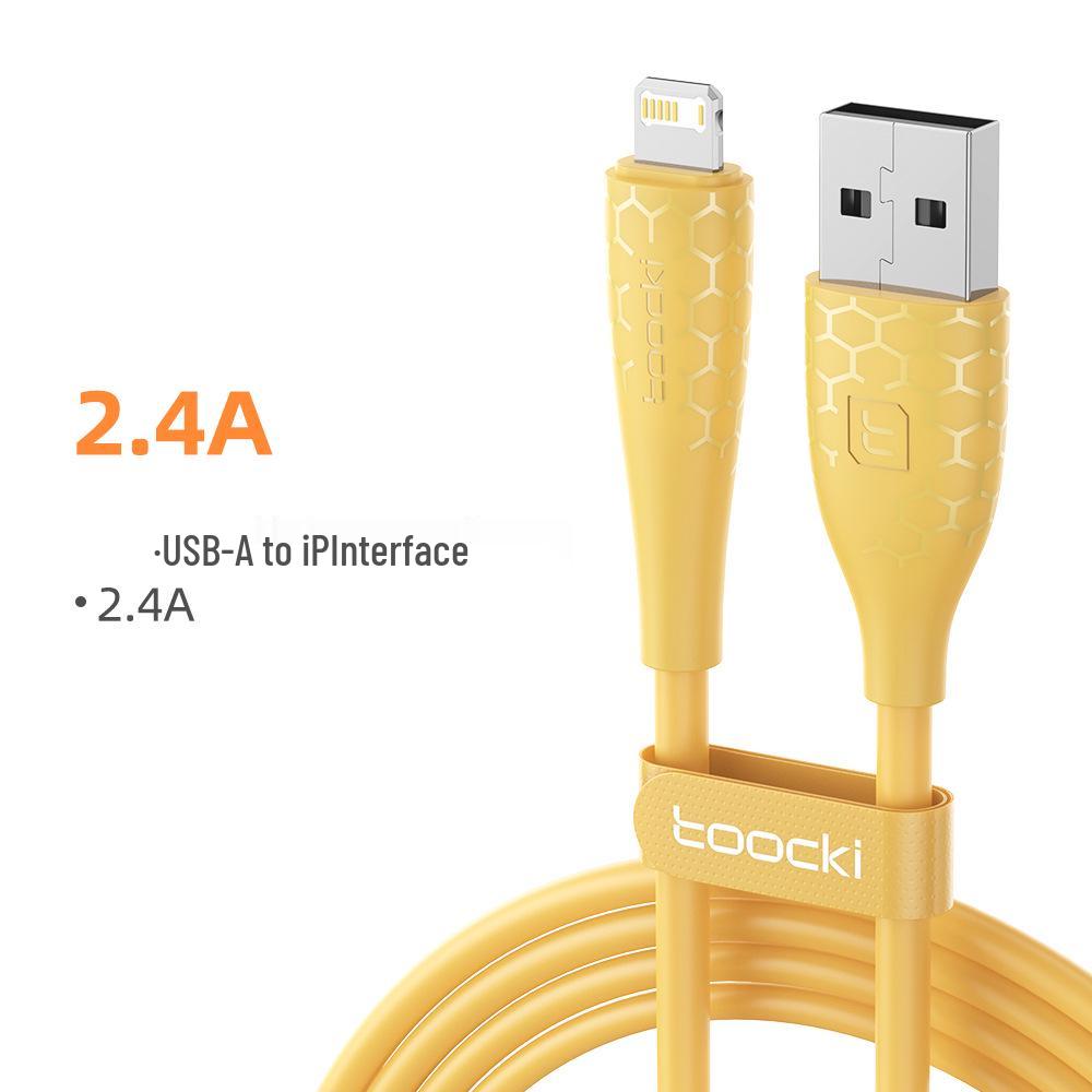 Toocki Fast Charging Bionic Silicone Cable 2.4A for Apple iPhone 11/12/13/14