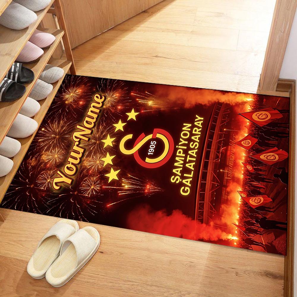 Galatasaray 121 Customizable Name Carpet Suitable for Kitchen Foyer Dining Room Dormitory Anti-slip Rug Office home decor