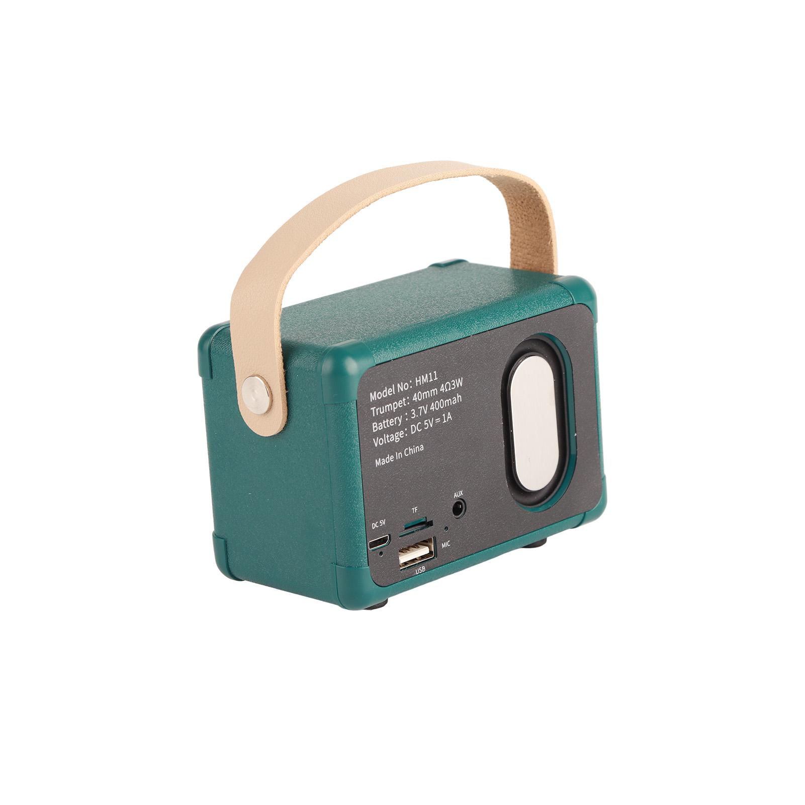 

Retro Bluetooth Speaker Old Fashioned Classic Portable Mini Wireless Speaker for Outdoor зелёный