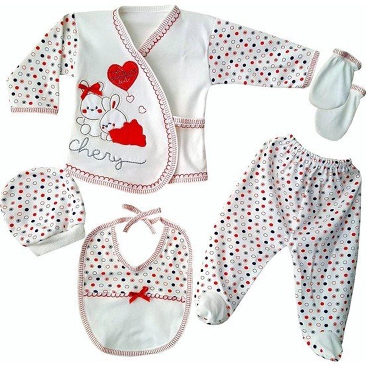 

Chery Heart Rabbit 5 Pieces Baby Hospital Outlet Set - Красный