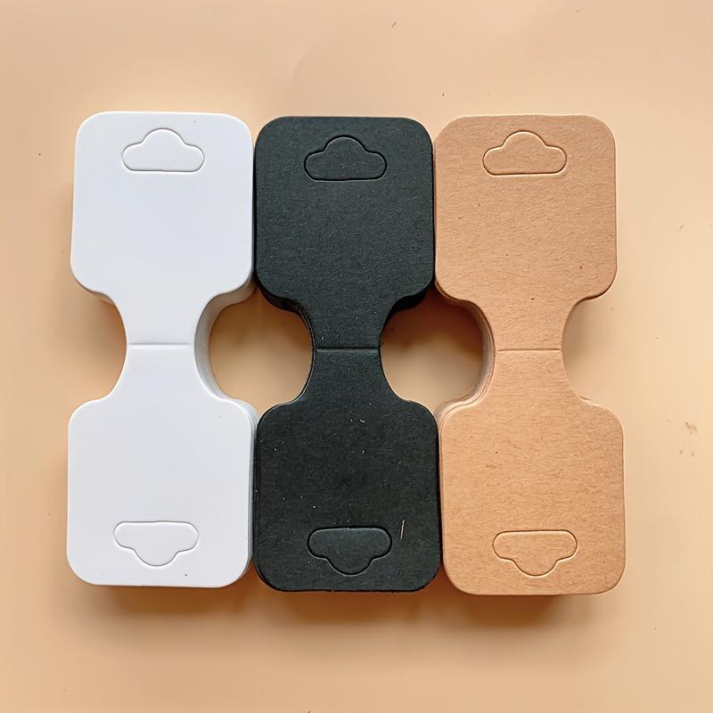 50pcs Blank Kraft Paper Jewelry Display Cards for Bracelets, Necklaces, Keychains and Earrings DIY Jewelry Making Display & Packaging Supplies