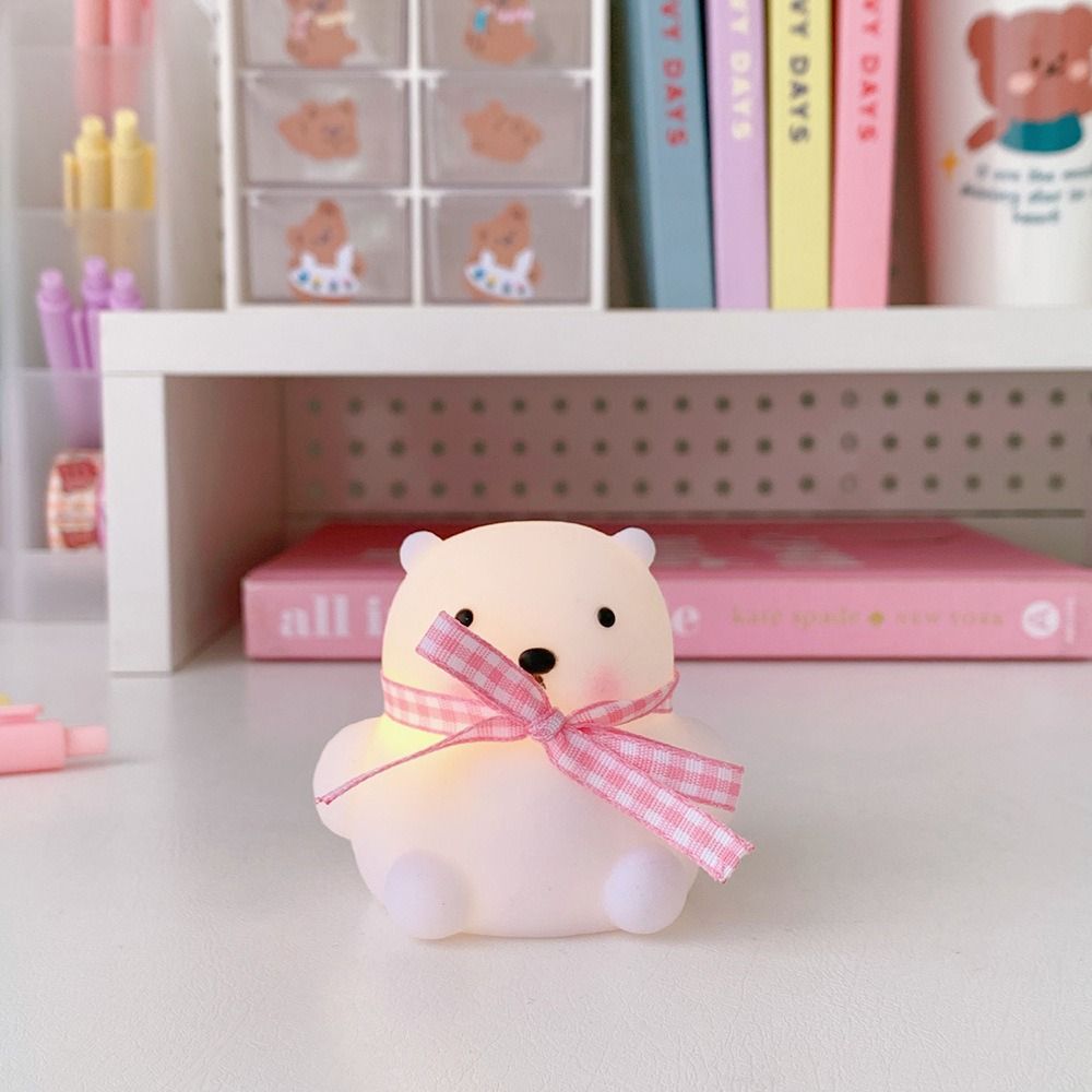 Creative Bedside Lamp Silicone Cartoon Animal Lamps Soft Light Led Night Light  Student Dormitory