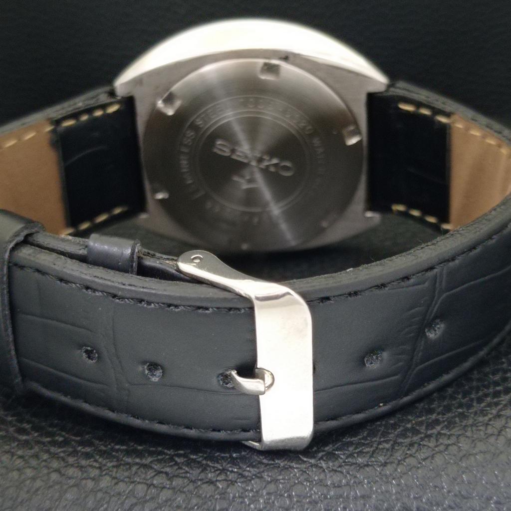 AUTOMATIC VINTAGE SEIKO 5 JAPAN 7006A MENS ARABIC BLUE DIAL WATCH A702456-5 R124-a702456