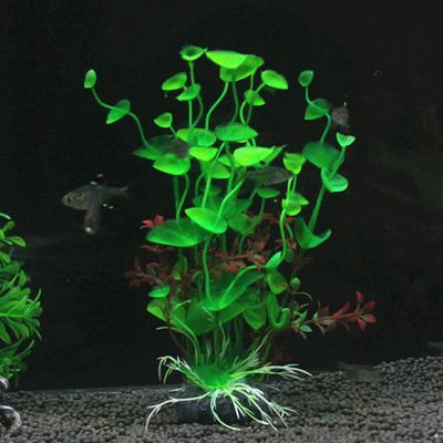 Plantes Aquatiques en Plastique de Simulation Décoration Paysagère pour Aquarium, Bassin à Tortues