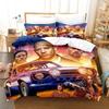 3D Print Fast and Furious Bedding Set Boys Girls Twin Queen King Size Duvet Cover Pillowcase Bed Boys Adult Home Textileextile