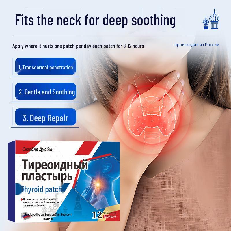 Russian Thyroid Health Patch: Relieve Neck and Lymph Node Discomfort