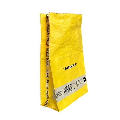 WOCHENENDE(ER) Tyvek Cool Papiertyp Tasche "SANDWICH" 7850303 (Gelb)
