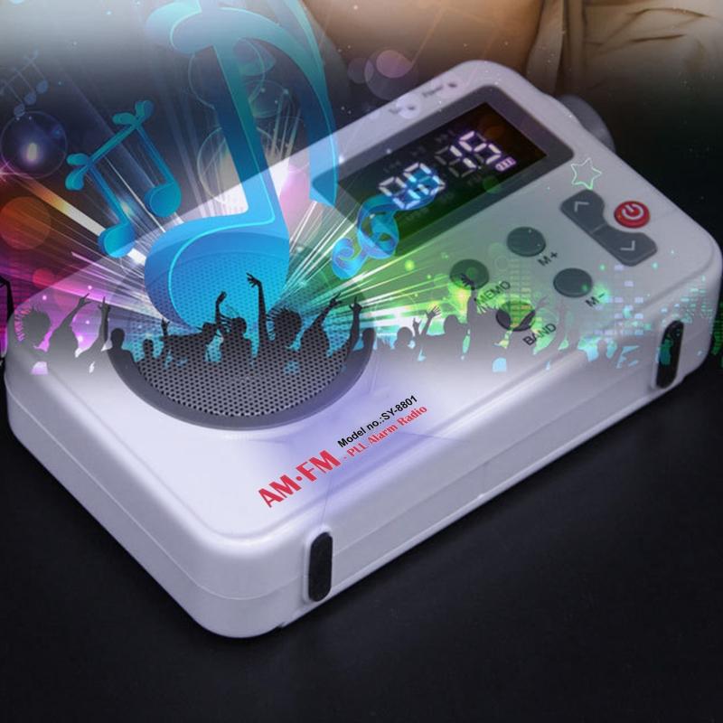 LCD Display Radio Receiver Speaker FM AM Digital Stereo Mini MP3 Music Player Portable Radio