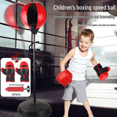 Kids' Speed Ball Inflatable Punching Bag Boxing Set for Decompression and Sports Training