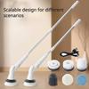 5W Portable Electric Cleaning Brush Cordless Electric Spin Cleaning Scrubber Shower Cleaning Brush Kitchen Bathroom Cleaning Gadgets
