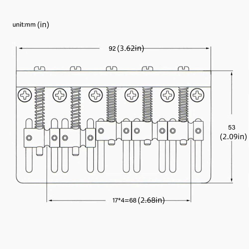 Metal Electric Bass Bridge Silver And Black Thickened Tailpiece Bridge Bass Guitar Replacement чёрный