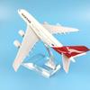 Jason Tutu 16cm Qantas Airbus A380 Aircraft Model Planel Airplane Diecast Metal 1/400 Scale Planes