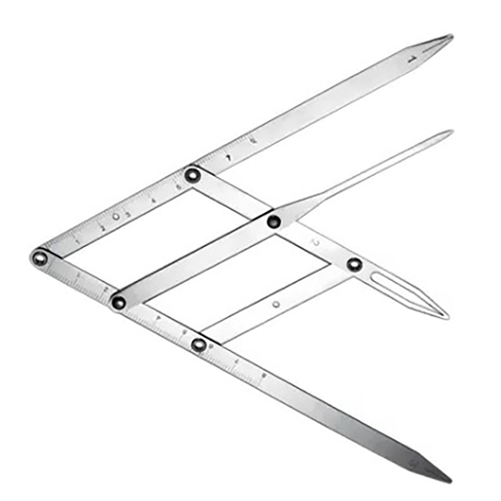 

Линейка для бровей 3-точечная позиционирующая Гибкая рука Съемная Складная Нержавеющая сталь Измеритель бровей