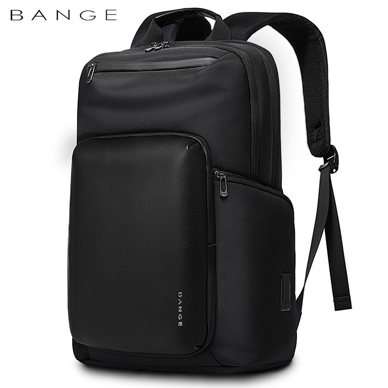BANGE Men's Large-Capacity Laptop Backpack – Casual Business & Student Use