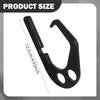 Shamiina [One-Handed Operation] Aluminum Tree Climber Hook with Drop Prevention Design, Compatible with XL Chainsaws, Tool Hanger with Two Holes for E