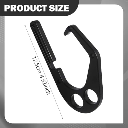 Shamiina [One-Handed Operation] Aluminum Tree Climber Hook with Drop Prevention Design, Compatible with XL Chainsaws, Tool Hanger with Two Holes for E