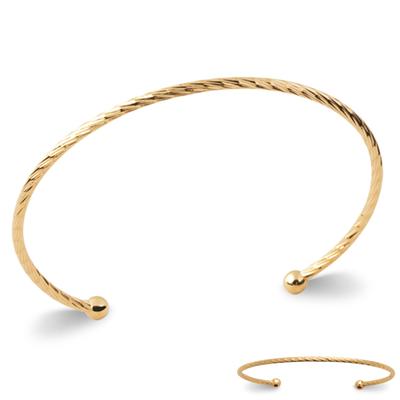 [Q8937] - Gold Plated Bracelet 'Cleopatra' - 56 Mm - 2 Mm