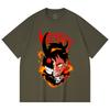 230 Gsm 100% Cotton Fire Force V1 Shinra Print Unisex Heavy Cotton T Shirt