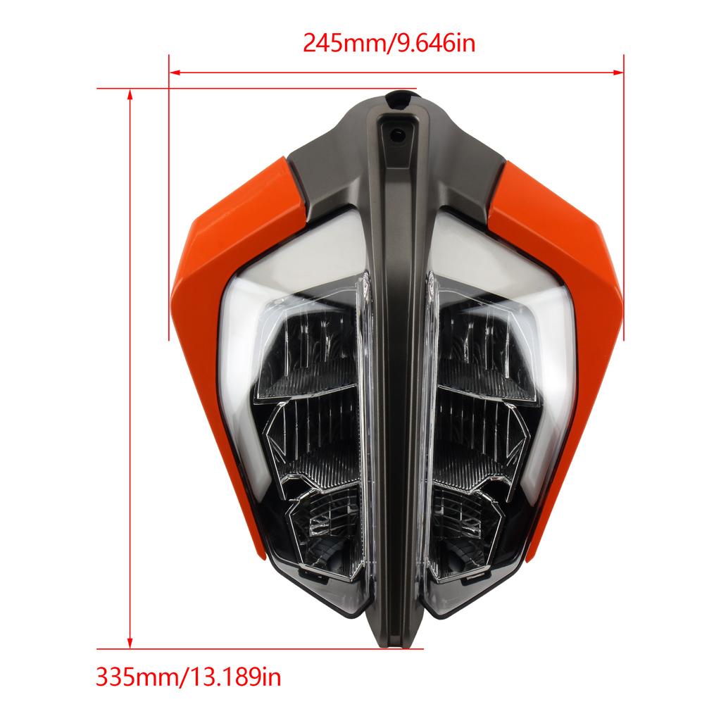 Motorcycle LED Headlight Fairing Headlamp For Duke 390 Dirt Pit Bike Head Light For KTM Duke 250 125 2017-2026 Enduro
