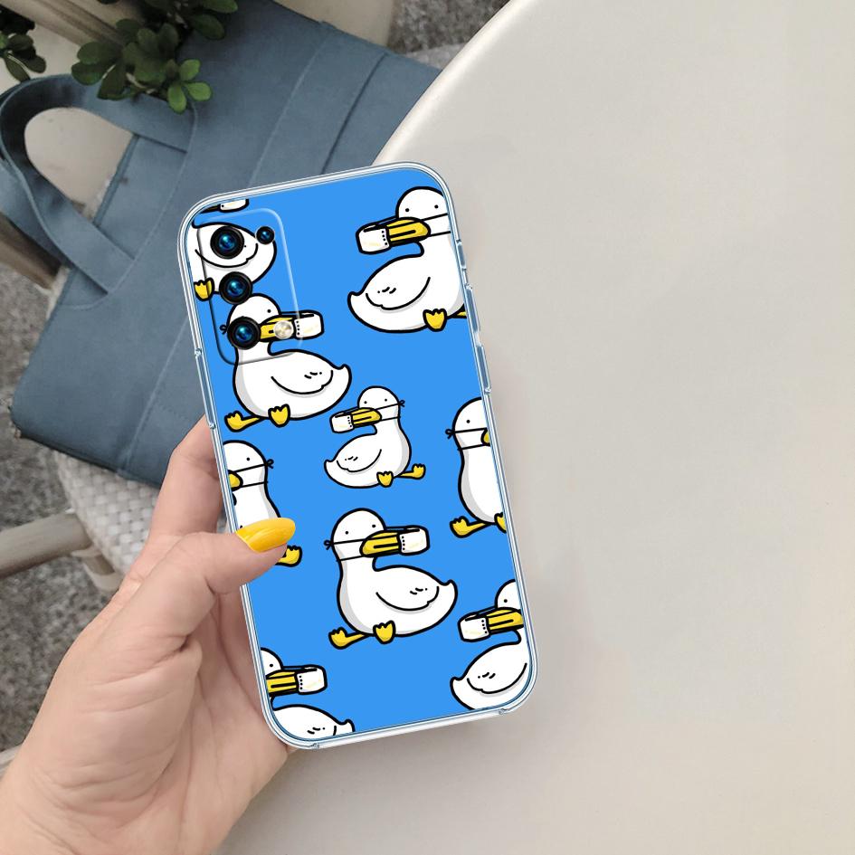 

FM20 DUCK Cartoon Transparent Phone Case for Motorola Moto G40 G04 G05 One Ace Action Fusion + Plus Hyper Macro Vision Zoom Motorola Moto G40 Fusion