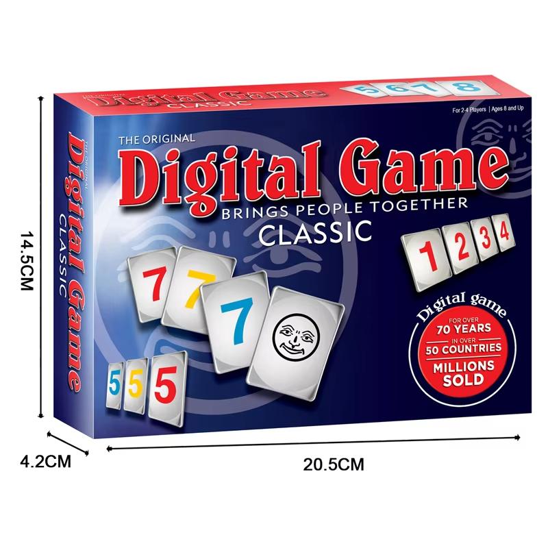 1 Set Fast Moving Tile Classic Board Game Israel Mahjong Rummy Digital Games 2-4 Players Family Party Travel Edition