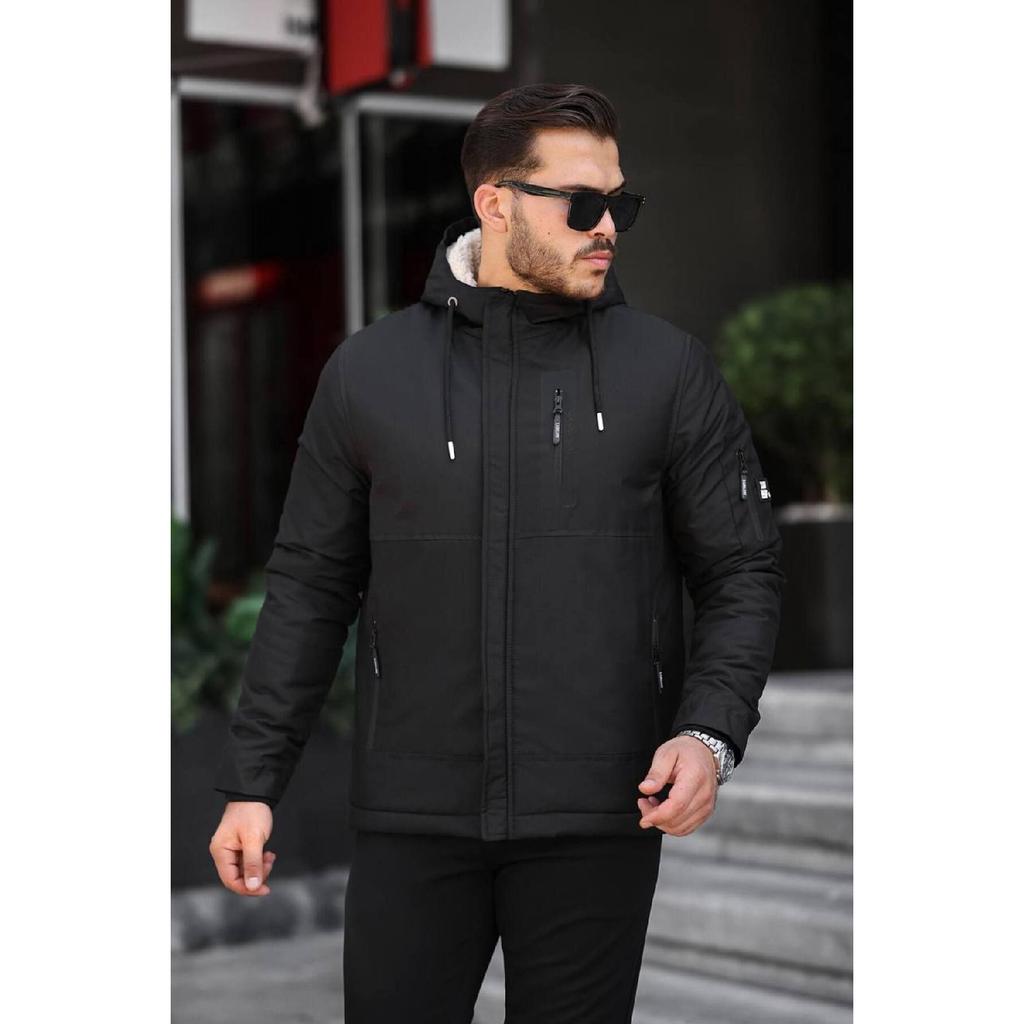 Men's Winter Coat With Fur Inside Waterproof Windproof Coldproof