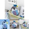 Adorable Penguin Plush Toy Motivational Graduation Gift For Students 8cm Short Plush