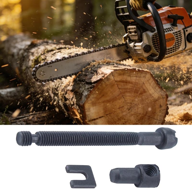 Durability Carbon Steel Tension Chain Adjusting Screw Compatible for 45CC 52CC 58CC Chainsaws Secure Chain Tightening